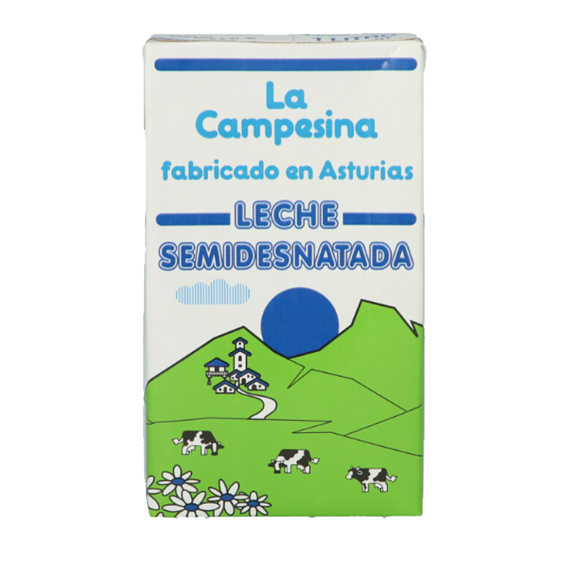 leche semidesnatada de Asturias