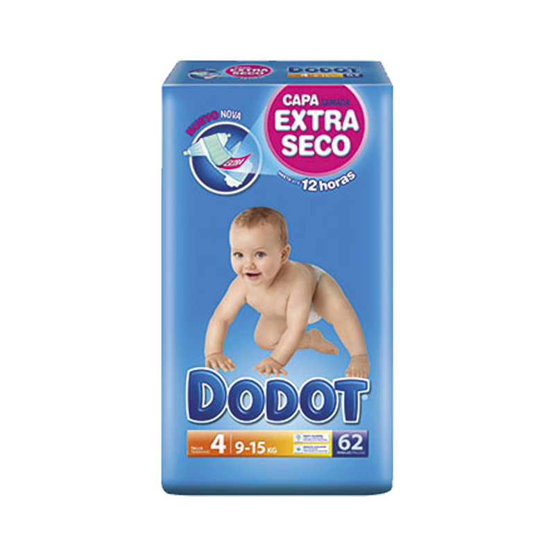 Pañales DODOT Bebé Seco T4 116 (2x58)