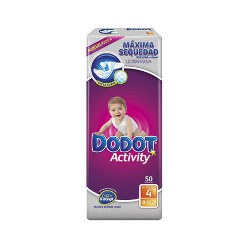 Pañal Infantil Dodot Activity Talla 4 De 9-12Kg 58Ud