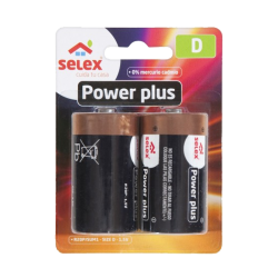 SALINE BATTERY R20 PACK 2...