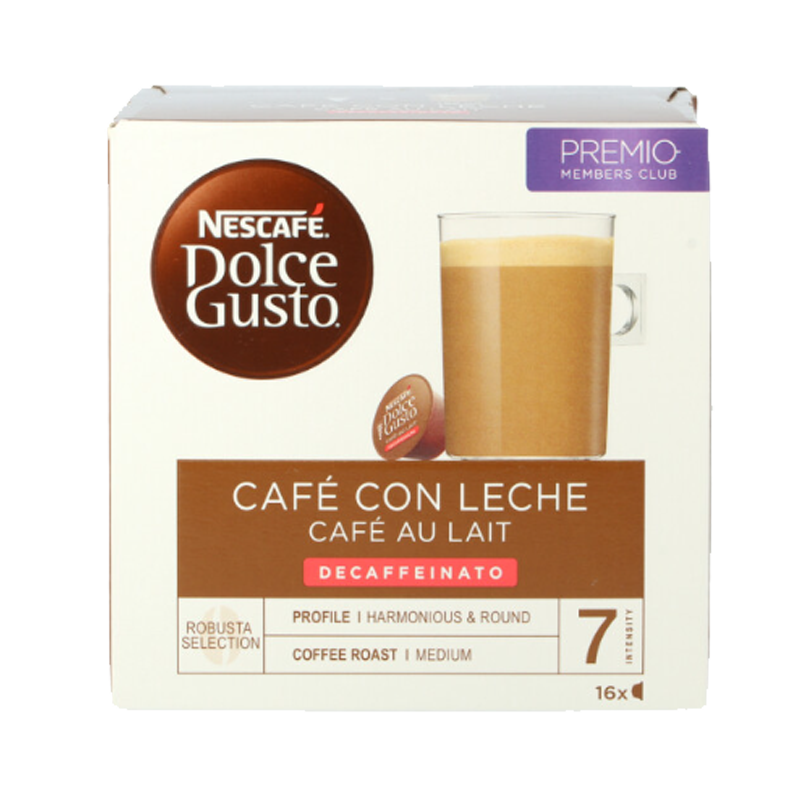 ▷ Comprar Capsulas Cafe Espresso Descafeinado dolce Gusto. 16 Unidades. 88  gr