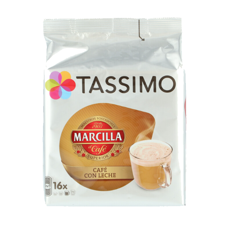 CAFE TASSIMO MARCILLA LECHE 16 CAPSULAS